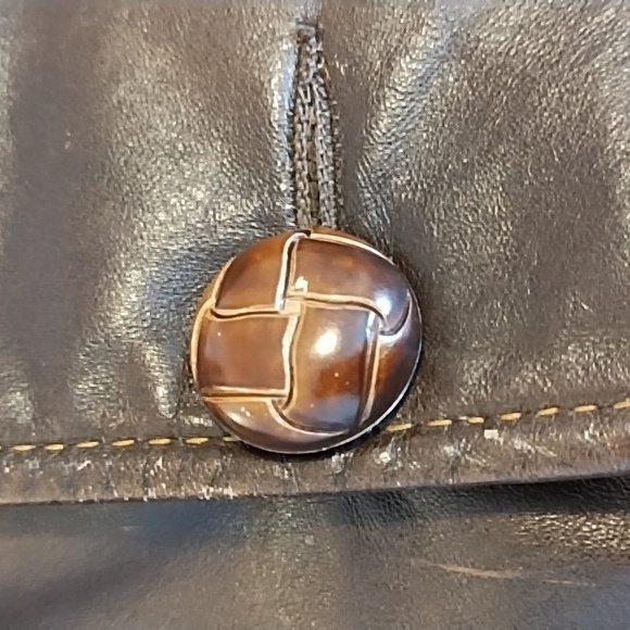 Leather Jacket Men's Size XL Winter Lined Good Vintage Condition Dark Brown - Picture 4 of 13